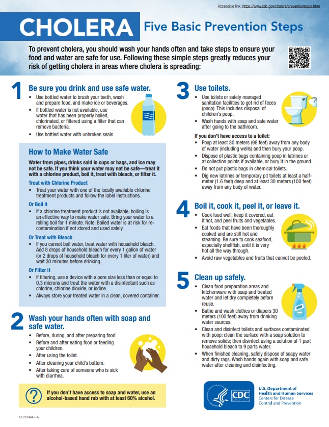 Small image of PDF entitled Cholera-5 Basic Prevention Steps (ENG)