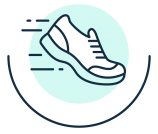 Graphic of running shoe