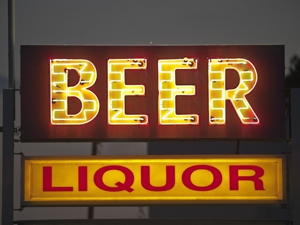 signs for BEER and LIQUOR