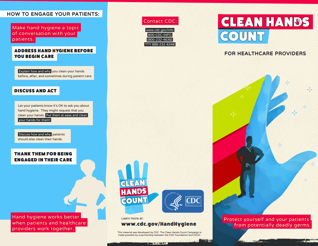 Thumbnail of Clean Hands Count Provider Brochure