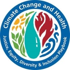 Climate Change and Health - Justice, Equity, Diversity and Inclusion Playbook logo