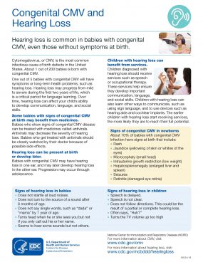 Congenital CMV and Hearing Loss