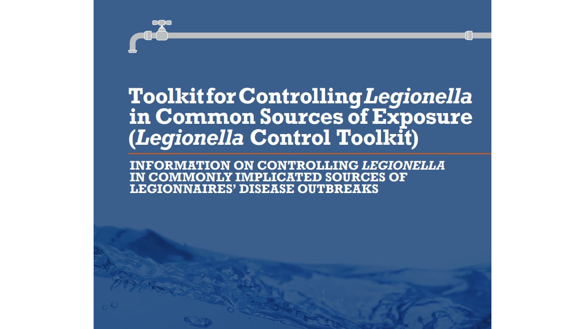 Cover of a toolkit for controlling Legionella in common sources of exposure.