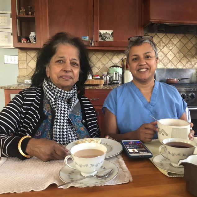 CDC's Deblina Datta hosted her mother Chitra Datta early in the pandemic