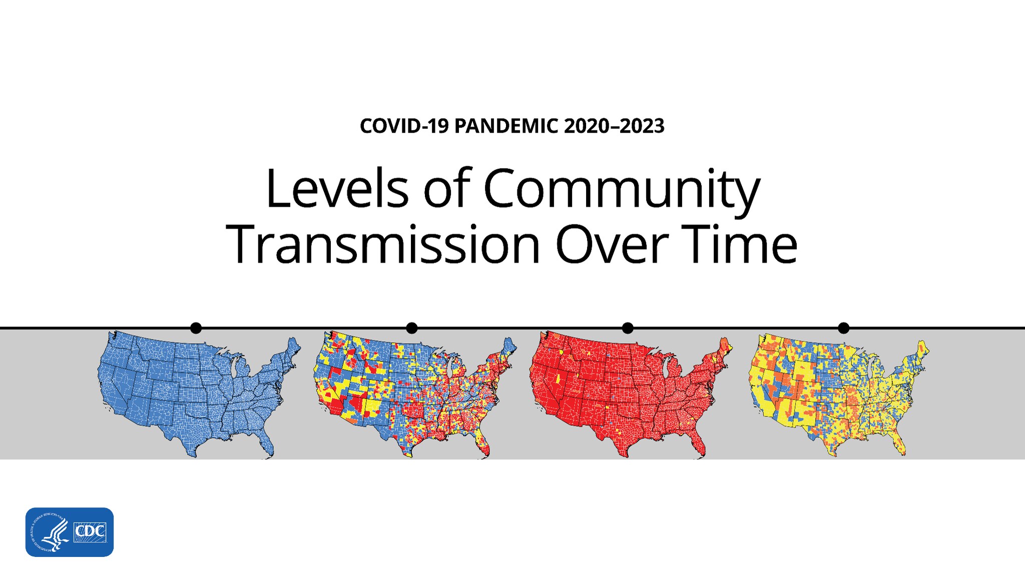 map of levels of transmission