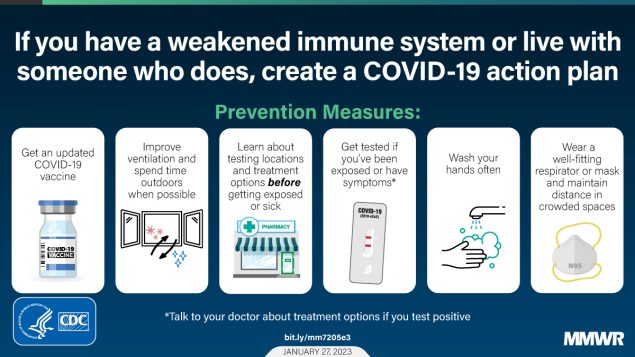 If you or a loved one has a weakened immune system, these are the components of a COVID-19 action plan