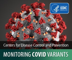CDC Monitoring COVID Variants button