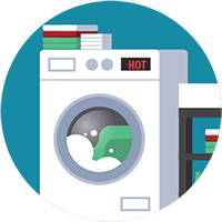 Illustration of a washing machine