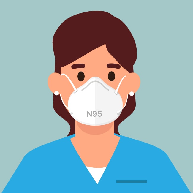 Reserve las mascarillas de respiración N95 para los trabajadores de la salud.