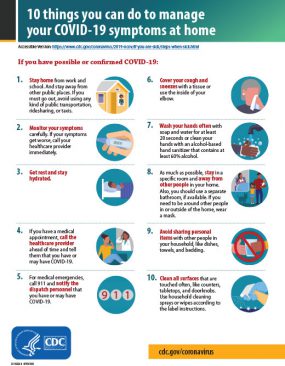 10 Things You Can Do to Manage your COVID-19 Symptoms at Home