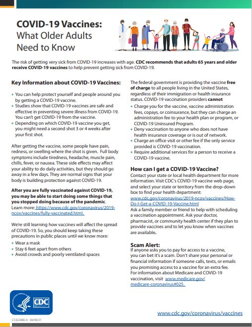 COVID-19 Vaccines: What Older Adults Need to Know