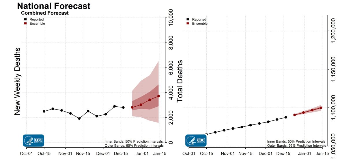 National Forecast Incident Cumulative Deaths-2022-12-19