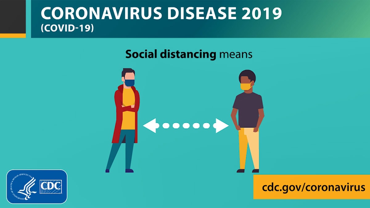 coronavirus disease 2019 covid-19 social distancing means  putting space between yourself and others cdc.gov/coronavirus 