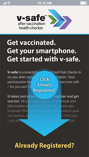 v-safe registration image