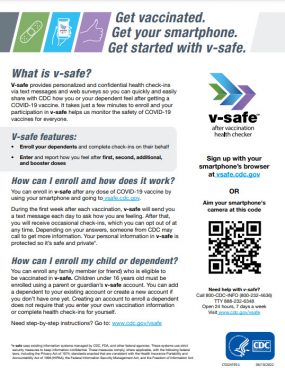 V-safe info sheet-english