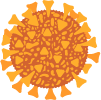 hình minh họa của virus trong quả cam