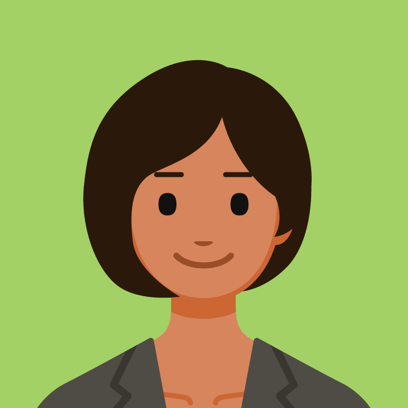 illustration of smiling person