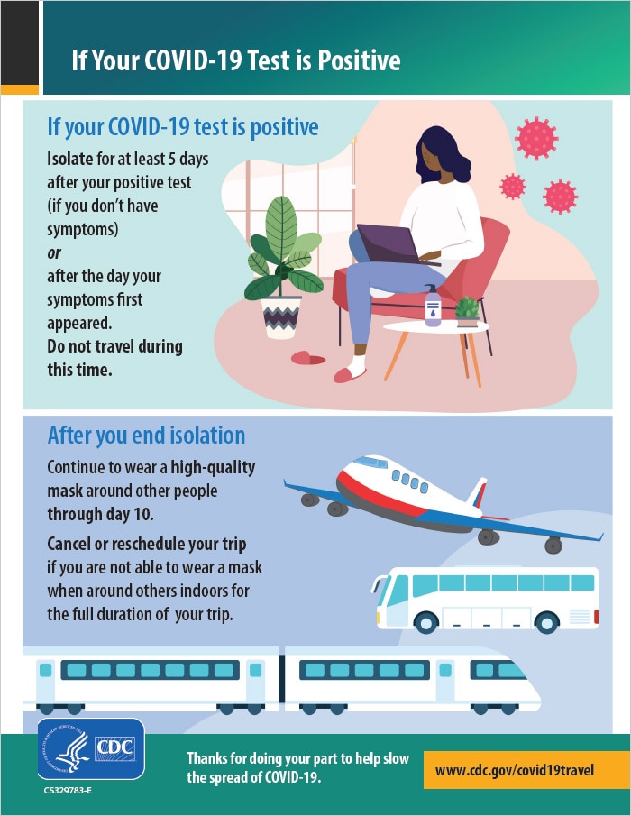cdc travel with positive covid test