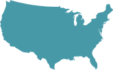 Graphical representation of the continental United States