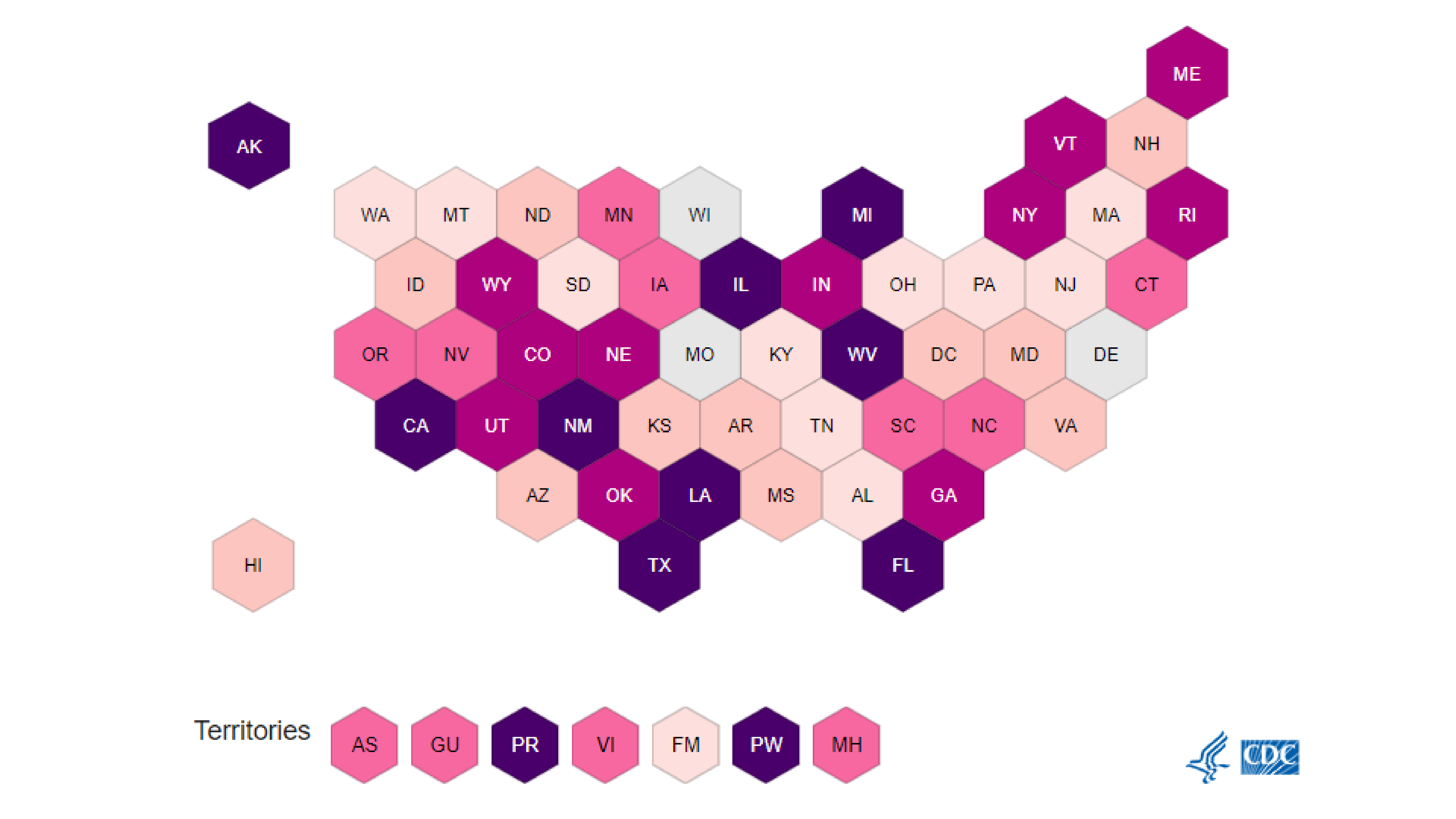 Codc Region Map Hex Map | COVE | CDC