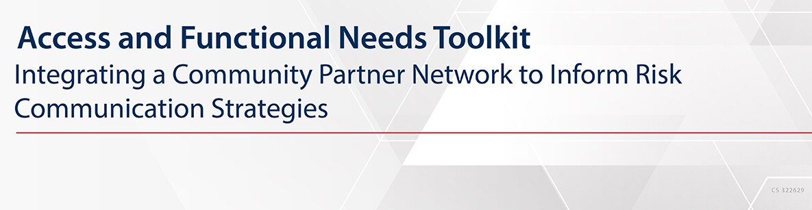 Access and Functional Needs Toolkit