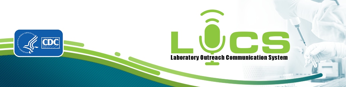 Laboratory Outreach Communication System (LOCS) banner