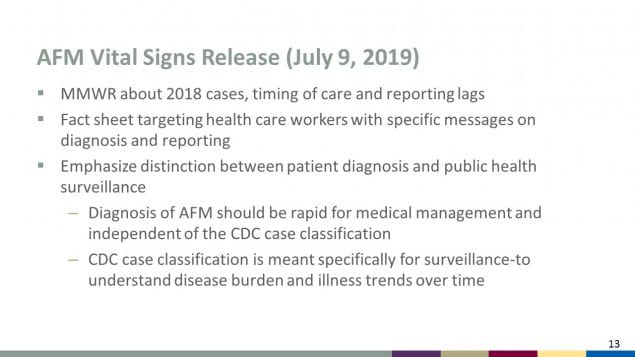 AFM Vital Signs Release (July 9, 2019)