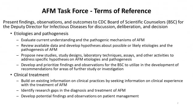 AFM Task Force - Terms of Reference