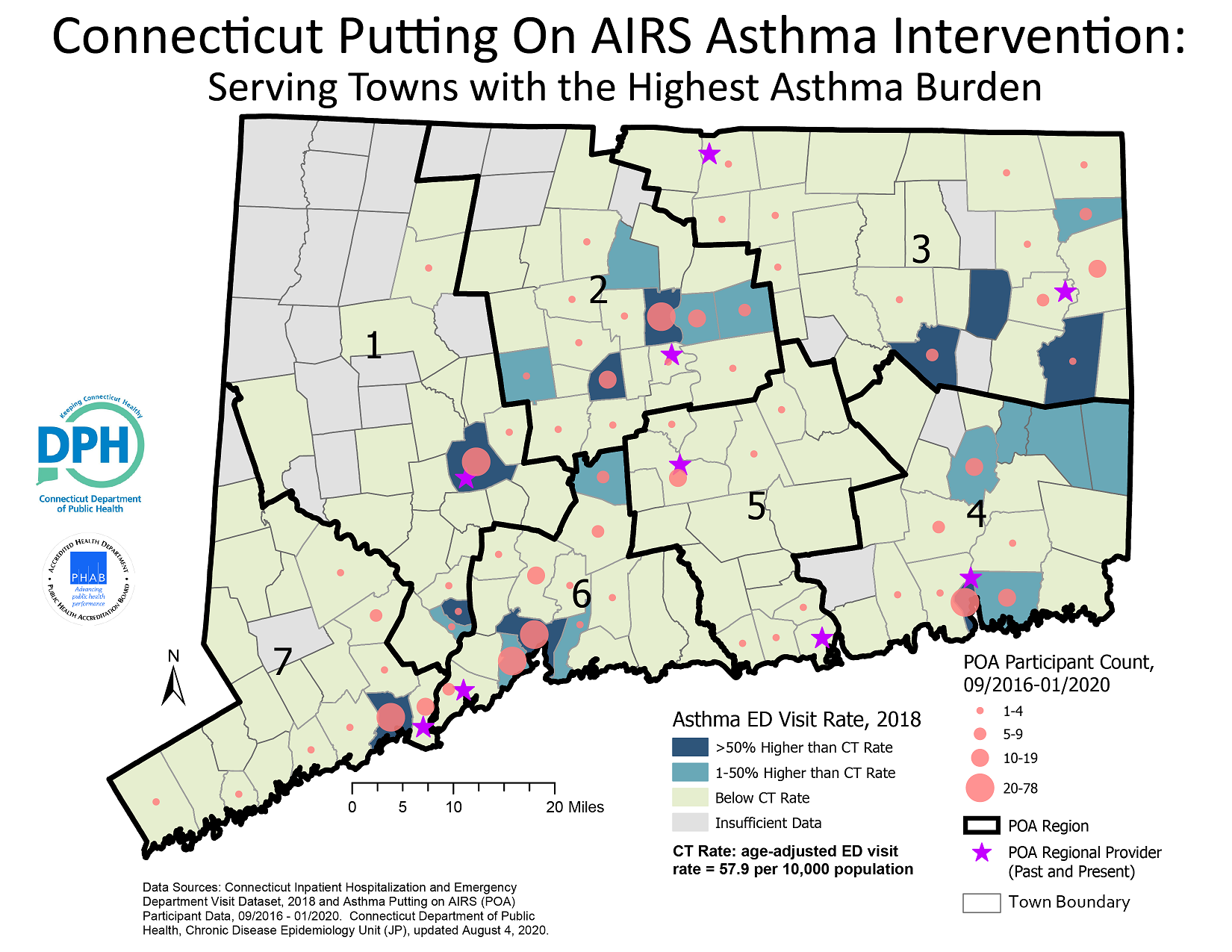 Connecticut Putting On AIRS Asthma Intervention: Serving Towns with the Highest Asthma Burden