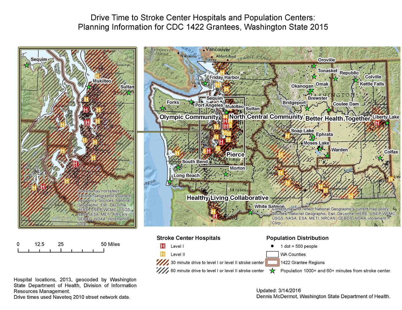 Access to Stroke Center Hospitals in Washington State