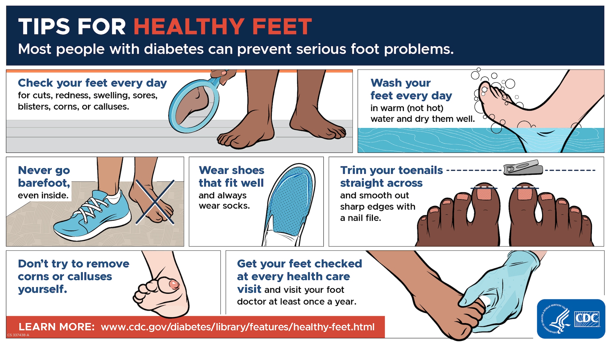Tips for Healthy Feet, Diabetes