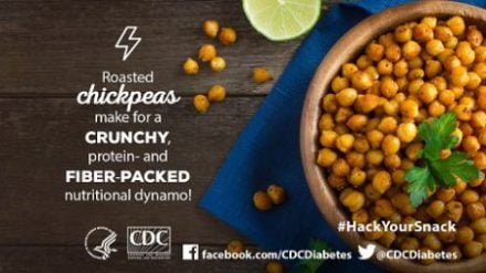 Roasted chickpeas make for a crunchy protein and fiber-packed nutritional dynamo!