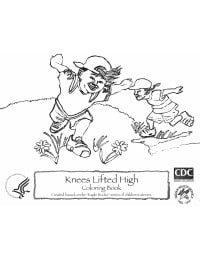 Image of Knees Lifted High Coloring Book
