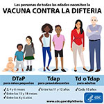 Niños pequeños, preadolescentes y adultos que necesitan vacunarse