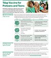 Tdap Vaccine for Preteens and Teens: Information for Parents
