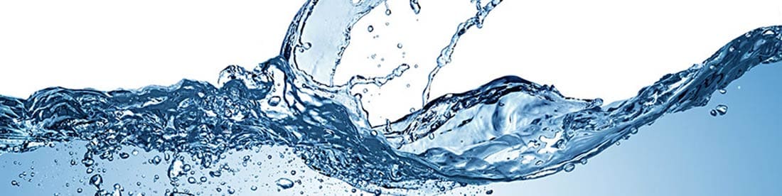 A close up picture of clear, clean water splashing