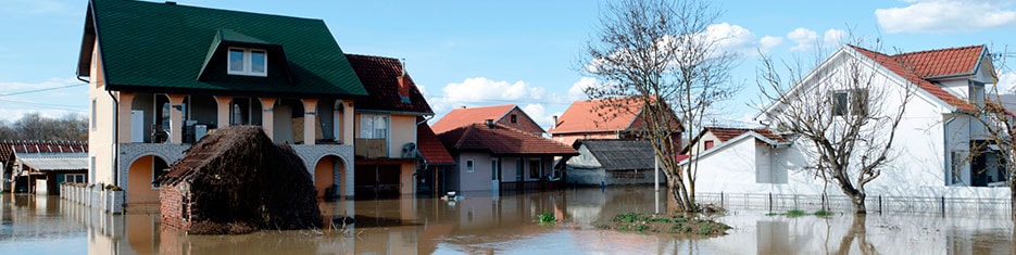 flooded home