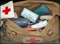 Photo of first aid kit.