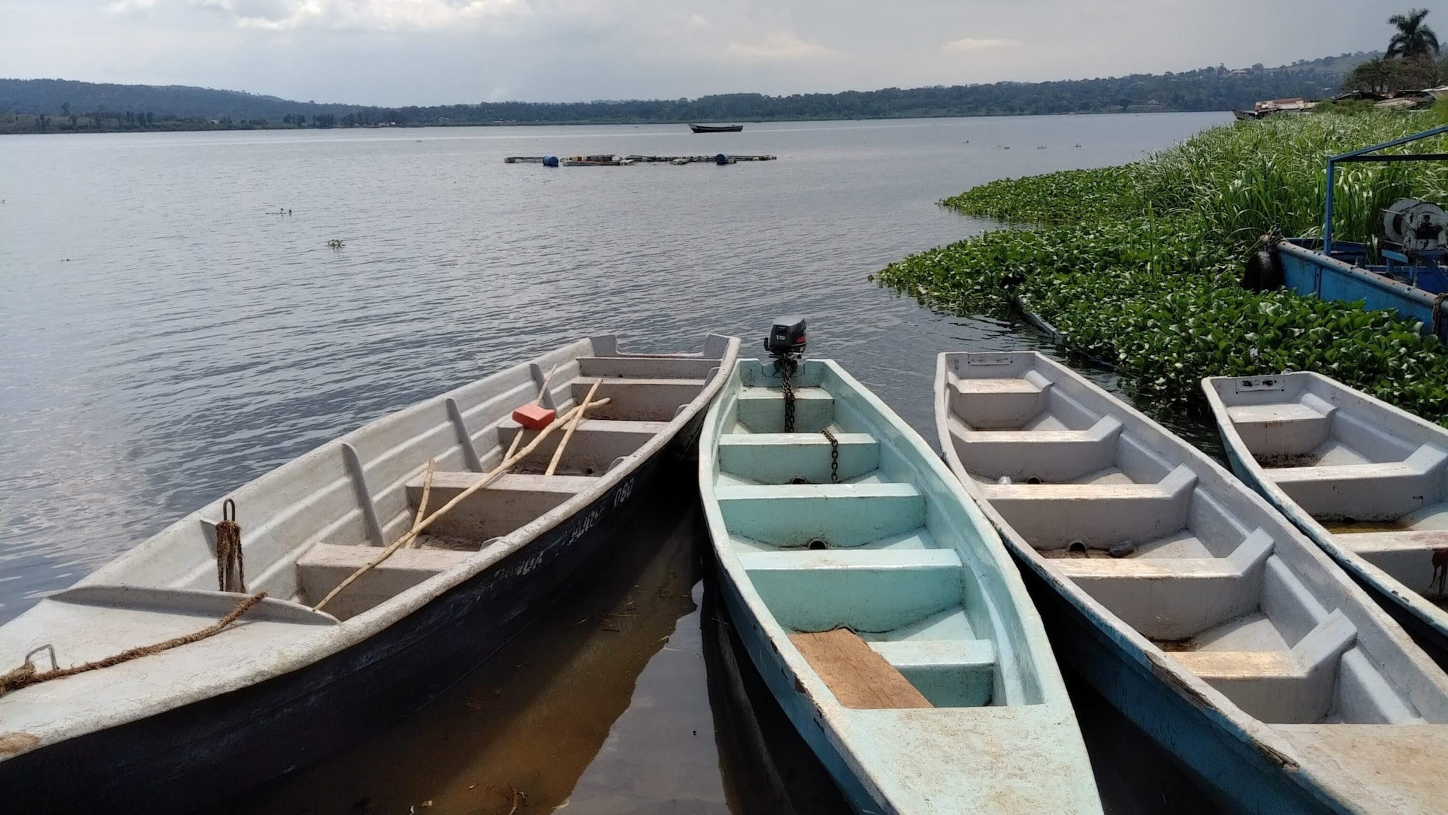Boats on Lake Victoria