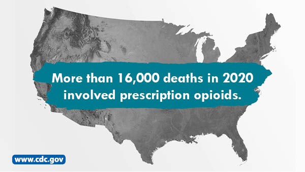 More than 16000 deaths in 2020 involved prescription opioids