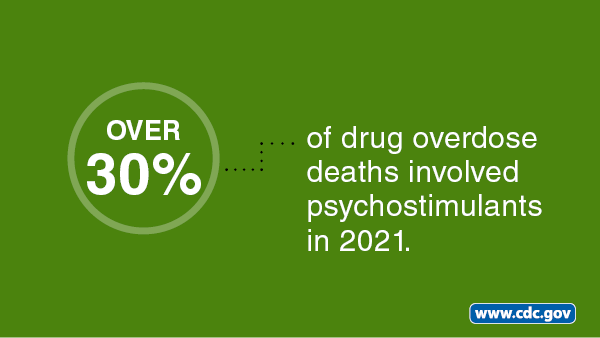 Over 30 percent of drug overdose deaths involved psychostimulants in 2021