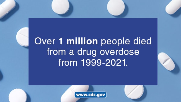 Over 1 million people died from a drug overdose from 1999-2021