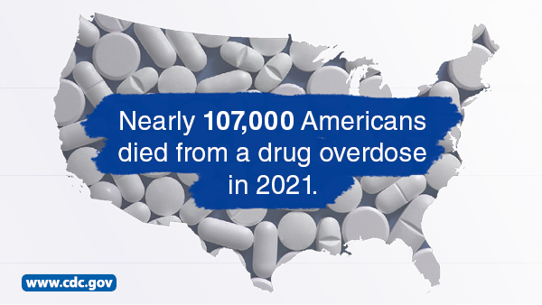 Nearly 107,000 Americans died from a drug overdose in 2021