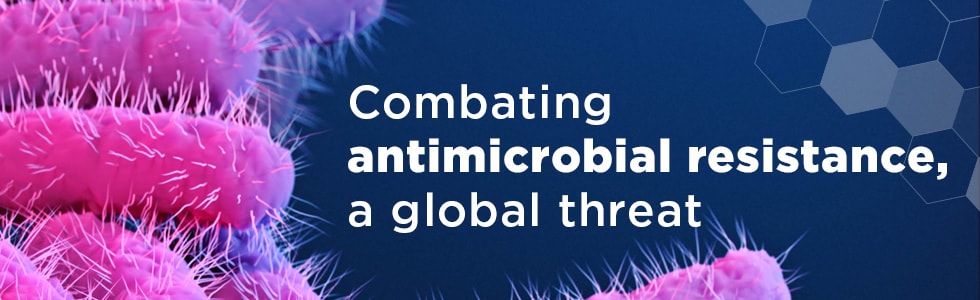 Combating antibiotic resistance, a global threat.