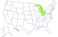 US States with Outbreak-Associated Cases of E. coli O157, June 2008