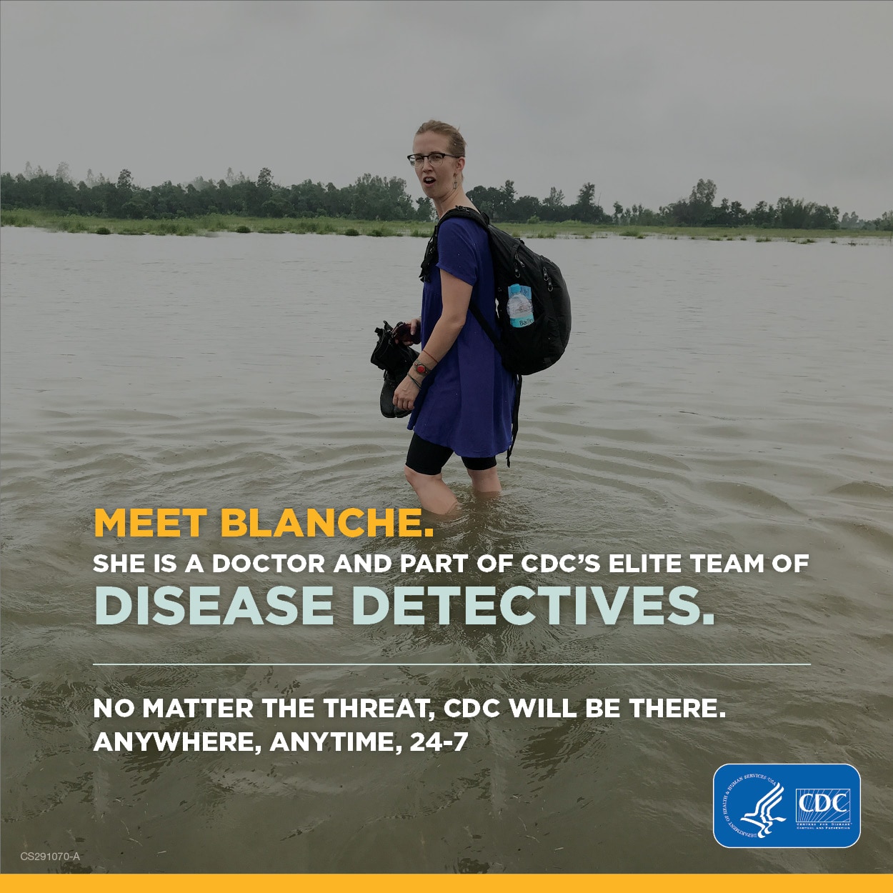 Meet Blanche.  She is a doctor and part of CDC's elite team of disease detectives.
