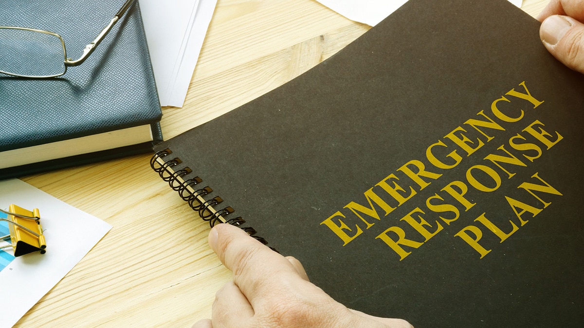 Emergency response plan notebook