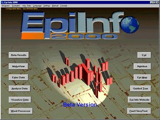Photo of Epi Info™ 2000 Menu Screen