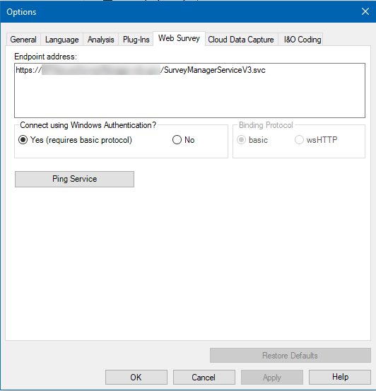 Survey - Initial Setup | User Guide | Epi Info™ | CDC