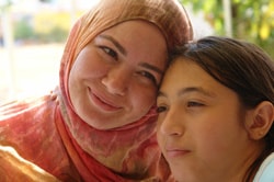 Turkish mother and daughter